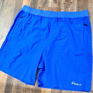 Pudolla Blue Athletic Shorts
